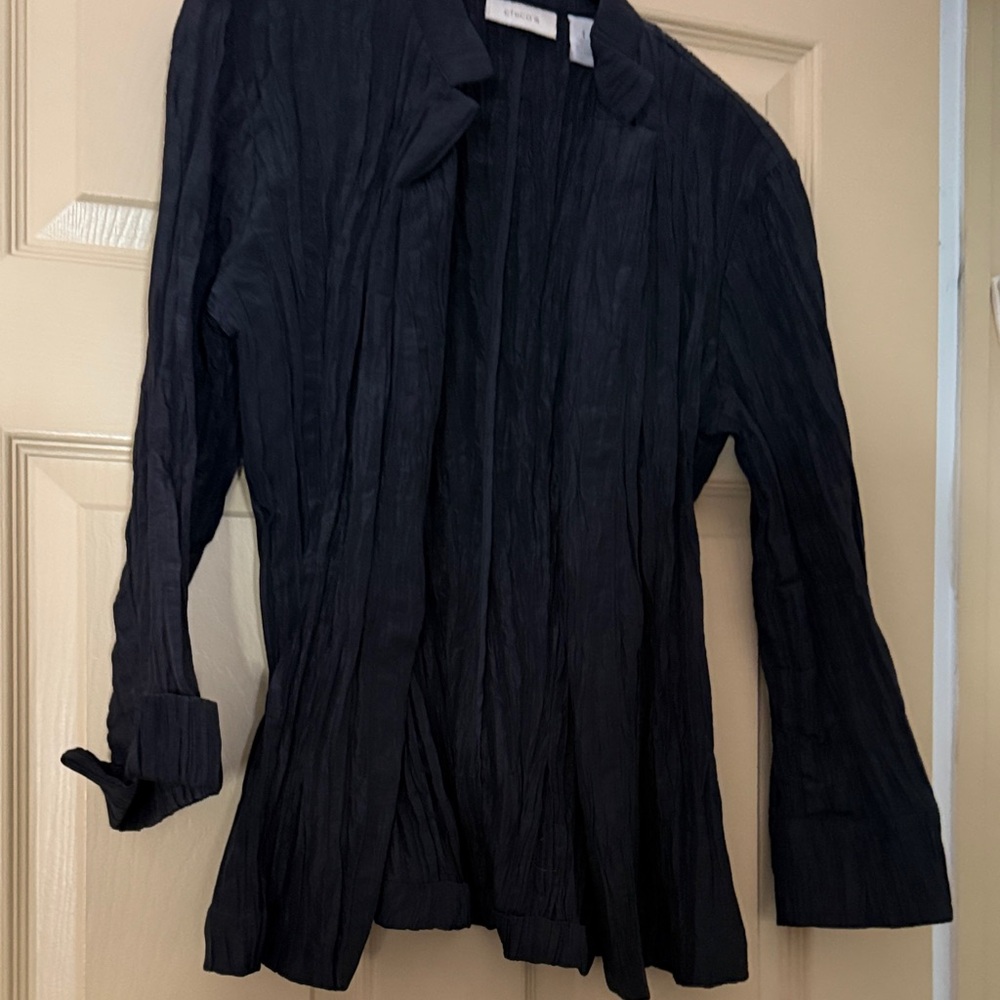Chico's black Textured Jacket